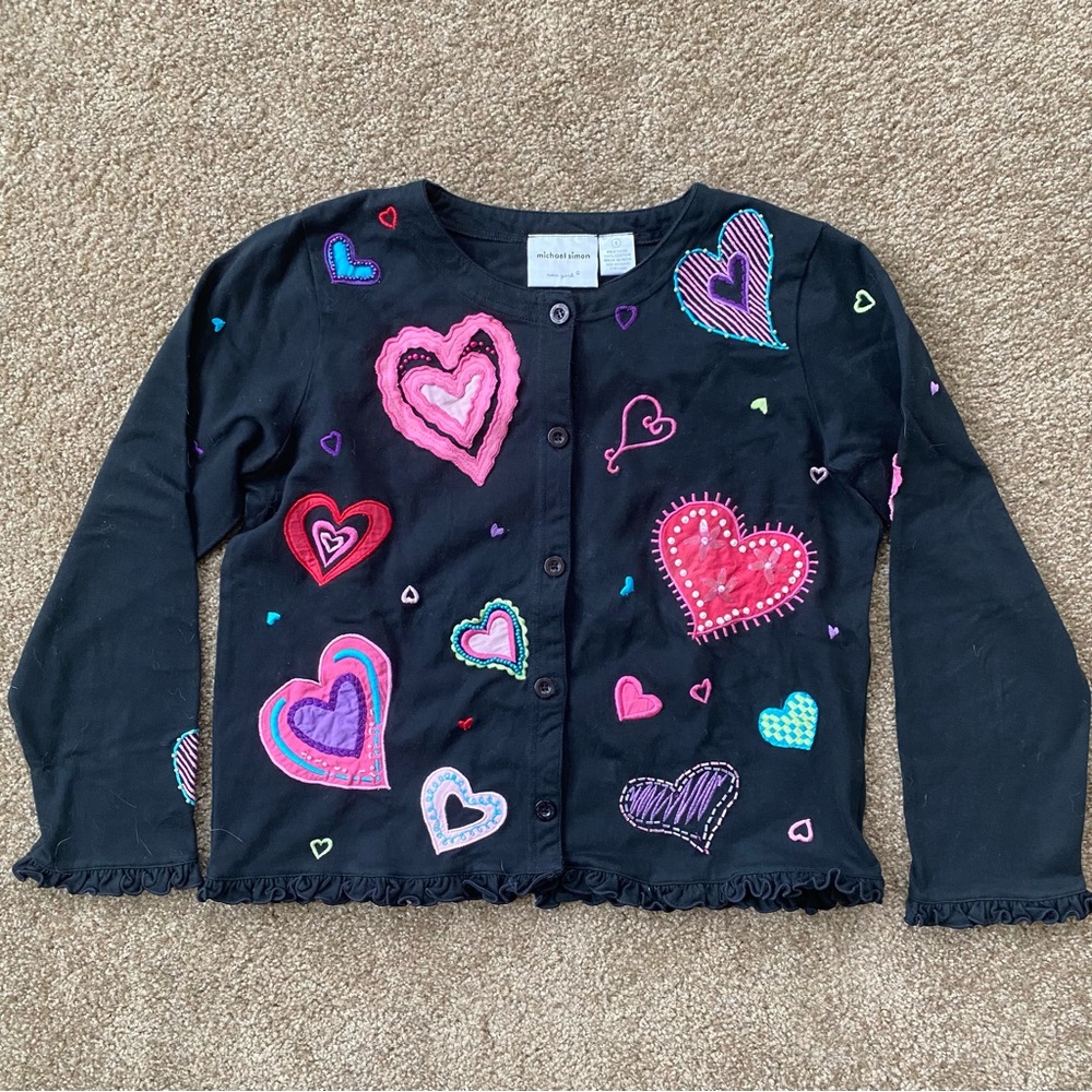 Michael Simon Vintage Heart Cardigan